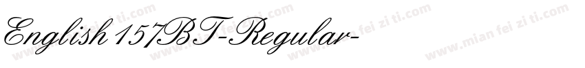 English157BT-Regular字体转换