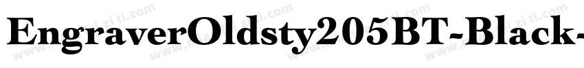 EngraverOldsty205BT-Black字体转换