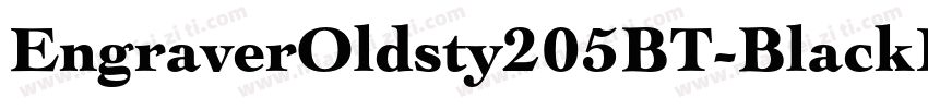 EngraverOldsty205BT-BlackItalic字体转换
