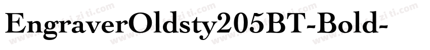 EngraverOldsty205BT-Bold字体转换