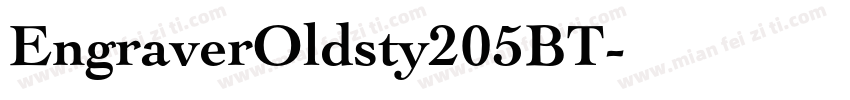 EngraverOldsty205BT字体转换