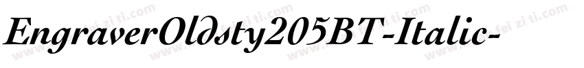 EngraverOldsty205BT-Italic字体转换