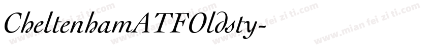 CheltenhamATFOldsty字体转换