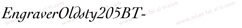 EngraverOldsty205BT字体转换