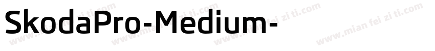 SkodaPro-Medium字体转换
