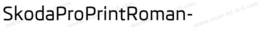 SkodaProPrintRoman字体转换