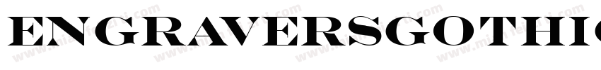 EngraversGothicTL字体转换