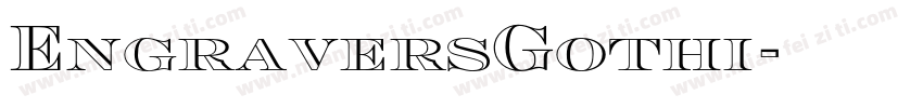 EngraversGothi字体转换