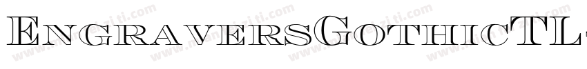 EngraversGothicTL字体转换