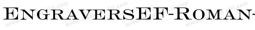EngraversEF-Roman字体转换