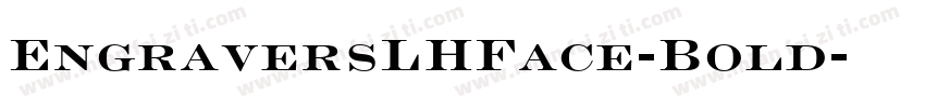 EngraversLHFace-Bold字体转换