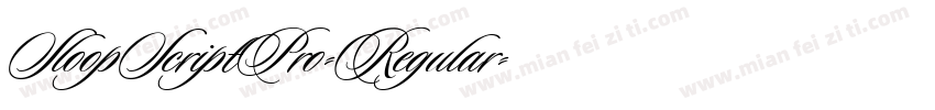 SloopScriptPro-Regular字体转换