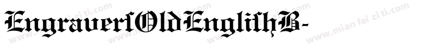 EngraversOldEnglishB字体转换
