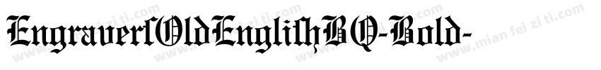 EngraversOldEnglishBQ-Bold字体转换