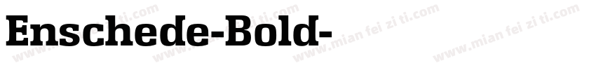 Enschede-Bold字体转换