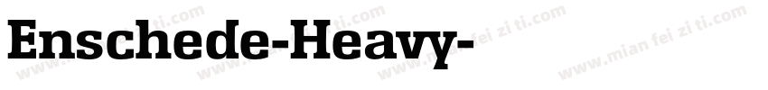 Enschede-Heavy字体转换