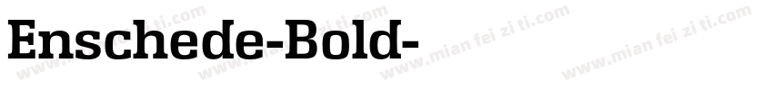 Enschede-Bold字体转换