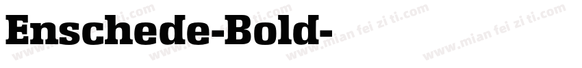 Enschede-Bold字体转换