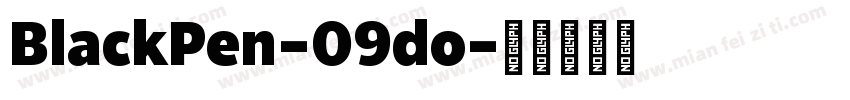 BlackPen-09do字体转换