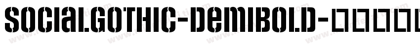 SocialGothic-DemiBold字体转换