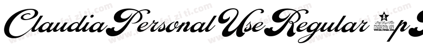 ClaudiaPersonalUseRegular-1pB2字体转换