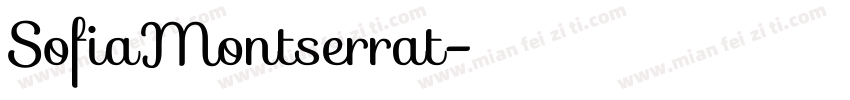SofiaMontserrat字体转换