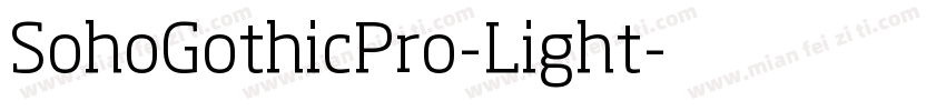 SohoGothicPro-Light字体转换