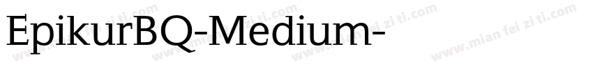 EpikurBQ-Medium字体转换
