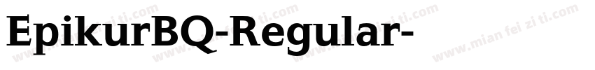 EpikurBQ-Regular字体转换