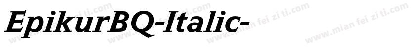 EpikurBQ-Italic字体转换