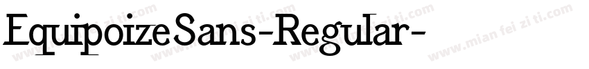 EquipoizeSans-Regular字体转换