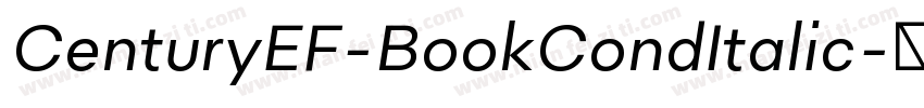 CenturyEF-BookCondItalic字体转换