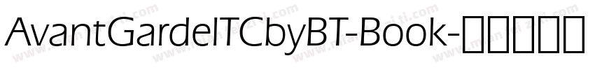 AvantGardelTCbyBT-Book字体转换