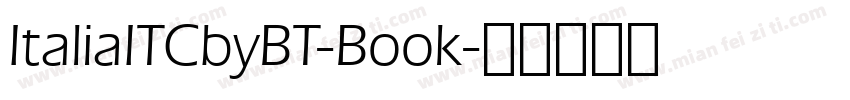 ItaliaITCbyBT-Book字体转换