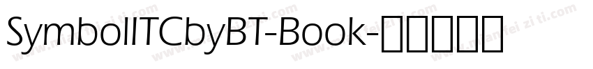 SymbolITCbyBT-Book字体转换