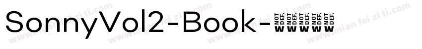 SonnyVol2-Book字体转换