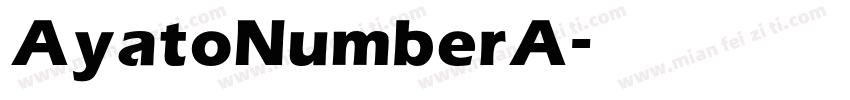 AyatoNumberA字体转换