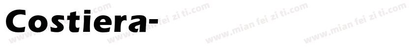 Costiera字体转换