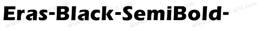 Eras-Black-SemiBold字体转换