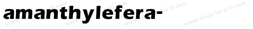 amanthylefera字体转换