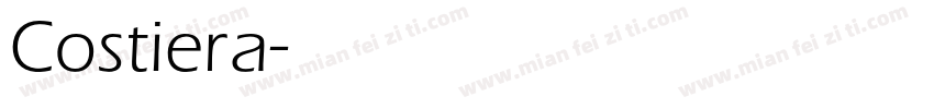 Costiera字体转换