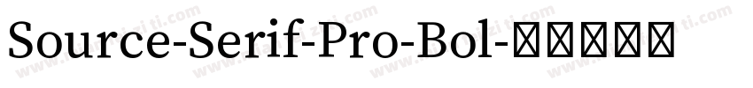 Source-Serif-Pro-Bol字体转换