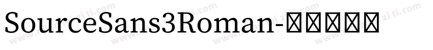 SourceSans3Roman字体转换