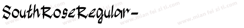 SouthRoseRegular字体转换