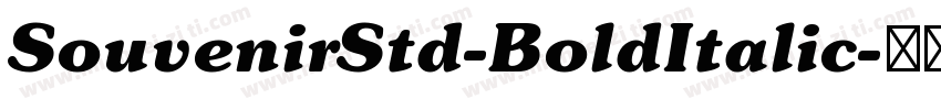 SouvenirStd-BoldItalic字体转换