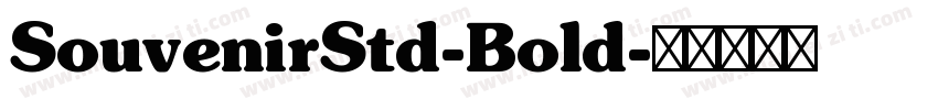 SouvenirStd-Bold字体转换