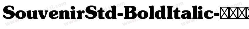 SouvenirStd-BoldItalic字体转换