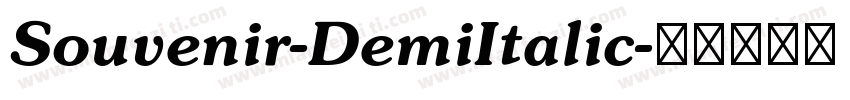 Souvenir-DemiItalic字体转换