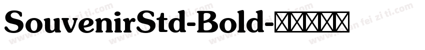SouvenirStd-Bold字体转换