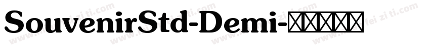 SouvenirStd-Demi字体转换
